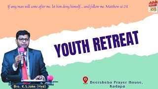 26 JAN 2024 II YOUTH RETREAT II BEERSHEBA KADAPA [upl. by Reube]