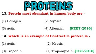 protein mcqs biochemistry  biochemistry mcq with answers  biochemistry mcq [upl. by Ssitruc393]