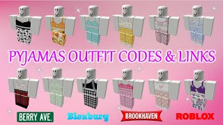 Cute Pyjamas Outfit Codes amp Links for Girls  Brookhaven Bloxburg Berry Avenue  ROBLOX [upl. by Nicolas]