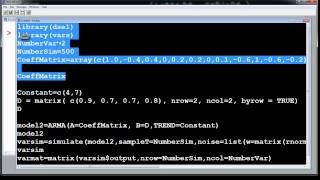 4 2 Simulating Multivariate Time Series in R [upl. by Mcgrody544]