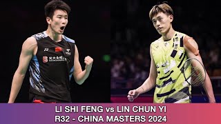 Li Shi Feng vs Lin Chun Yi  Badminton China Masters 2024 [upl. by Elumas340]