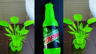 WAY TO RECYCLED PLASTIC BOTTLES MOUNTAIN DEW DIY CRAFTS IDEAS PLASTIC BOTTLES CRAFTS [upl. by Chilt]