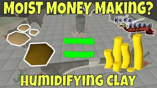 HUMIDIFYING Clay For 1 Hour  OSRS Money Making [upl. by Retsevlys502]