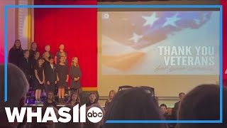 Reason to Smile Kentuckiana students honor veterans through song in concert [upl. by Naesar]