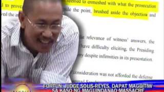 Ampatuan Jr wants Judge SolisReyes to inhibit [upl. by Zennie]