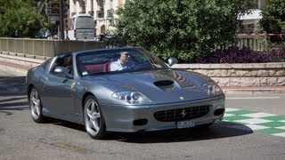 FERRARI 575 SUPERAMERICA  Walkaround and driving in Monaco 2013 HQ [upl. by Richella]