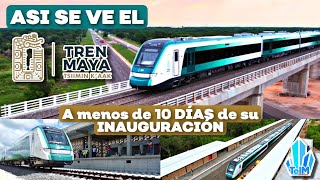 Así luce el TREN MAYA a menos de 10 Días de su INAUGURACIÓN [upl. by Mossman]