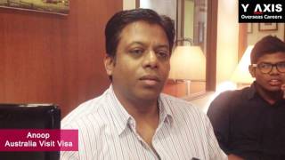 YAxis Testimonials Ashwin Feedback On Family Visit Visa Processing For Australia [upl. by Morril]