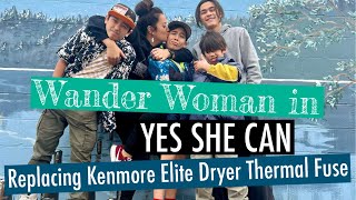 Replacing Thermal Fuse in Kenmore Elite Dryer wanderwoman2171 [upl. by Zack]