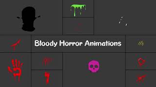 Bloody Horror Animations Pack  Adobe Premiere Pro Template [upl. by Zollie]