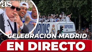 CELEBRACIÓN del REAL MADRID EN VIVO I CIBELES Y AYUNTAMIENTO [upl. by Rovaert]