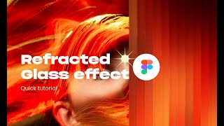 How to create an Refracted glass effect using Figma figmatutorial designtrends uidesign [upl. by Xuaegram]