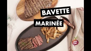 RECETTE FACILE RAPIDE BAVETTE MARINÉE 🥩Marinade steak grill BBQ Petite bette [upl. by Akiner290]