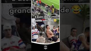 Homens fazendo amizade corinthians futebol amizade torcida [upl. by Meekyh]