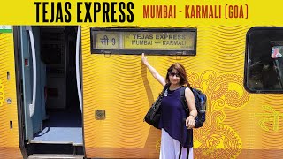 Train To Goa 22119 Mumbai  Karmali Tejas Express Beautiful Journey  Train Vlog [upl. by Enetsirhc]