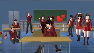 CLASS KISS😘 ‖ SAKURA SCHOOL SIMULATOR LOVE STORY [upl. by Ymrots657]