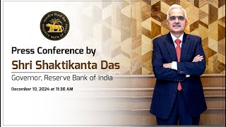 Press Conference by Shri Shaktikanta Das Governor Reserve Bank of India [upl. by Barcroft]