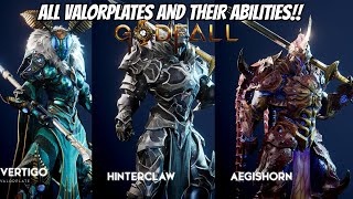 ALL VALORPLATES IN GODFALL HOW TO GET THEM AND THEIR ABILITIES  GODFALL [upl. by Ethan633]