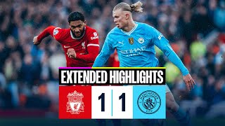 Liverpool 11 Man City EXTENDED HIGHLIGHTS  Mac Allister’s penalty cancels out John Stones’ goal [upl. by Laehctim]