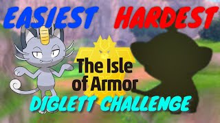 Easiest to Hardest Pokémon Rewards Isle of Armor Diglett Hunt [upl. by Jenifer746]