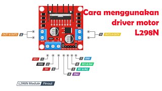 Cara menggunakan modul driver motor L298N [upl. by Amesari]