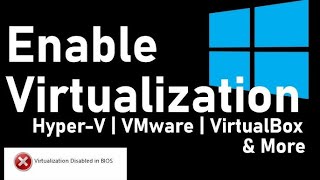 how to enable virtualization in windows 10 and windows 11 [upl. by Strickland]