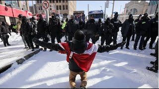 Émissions spéciales sur lintervention policière pour mettre fin au blocage à Ottawa [upl. by Laehplar]