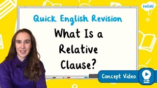 What Is a Relative Clause  KS2 English Concept for Kids [upl. by Liagibba83]