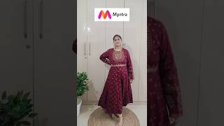 Festive Wear Kurta Haul myntra myntrahaul kurtahaul festivewear diwali karvachauth ytshorts [upl. by Gamber]