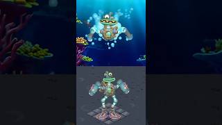 Water Wubbox Dancing vs Swimming in My Singing Monsters 🤩🤩 msm msmgameplay [upl. by Nat]