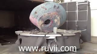 rotary trolley or table shot blasting machine [upl. by Teodoor38]