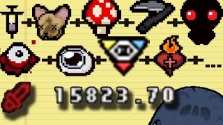 TODOS LOS OBJETOS DE DAÑO 15000 DMG  TRAMBOLIKOMBOS  The Binding Of Isaac AFTERBIRTH [upl. by Vaientina]