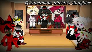 HH reacts to mostly alastor first reaction video bad gacha hazbinhotel radioapple idk [upl. by Nievelt885]