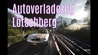 Autoverladezug Lötschberg  On Tour in Switzerland [upl. by Elnar688]