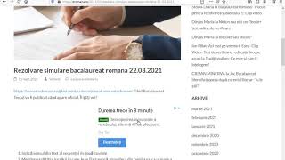 Rezolvare simulare romana 22 03 2021 [upl. by Konstantine455]