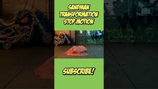 Sandman Transformation Stop Motion shorts marvelstopmotion spidermanstopmotion [upl. by Hedi]