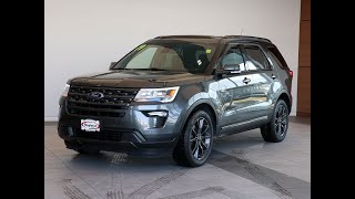 4025NB 2019 Ford Explorer XLT 4WD Magnetic Gray over Ebony at Napleton Cadillac Libertyville [upl. by Aliuqet143]