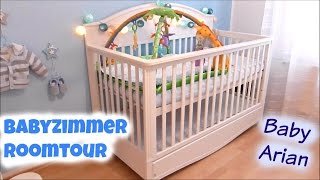 BABYZIMMER ROOMTOUR  3 Monate Baby  EINRICHTUNG  OlasWorld [upl. by Enelie152]