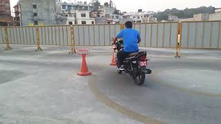 Dakshindhoka trial center Bike  Nepal Driving Center short clip [upl. by Anairad95]