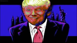 Donald Trump appears in a C64 Demo [upl. by Kcoj]