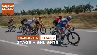 Dauphiné 2022  Stage 2  Highlights [upl. by Zosi350]