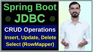 8 Spring Boot JDBC Tutorial  CRUD Operations using JdbcTemplate by Deepak Hindi [upl. by Hnib]