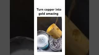 turn Copper into Gold amazing 🙀 instagram shorts youtubeshorts explore physicswallah [upl. by Lyram]