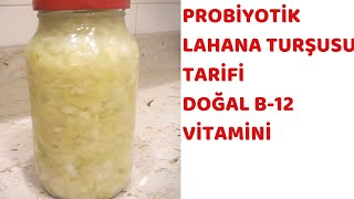 PROBİYOTİK LAHANA TURŞUSU TARİFİİbrahim Saraçoğlunun B12 Eksikliği için Probiyotik Turşu Tarifi [upl. by Didi778]