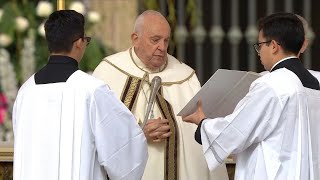 Pope Francis leads Easter Mass in the Vatican  AFP [upl. by Segalman625]