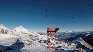 Gipfelbahn Kitzsteinhorn Kaprun 2452m  3029m Full HD [upl. by Anstus171]