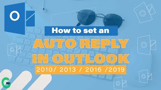 HOW TO SET AN AUTO REPLY IN OUTLOOK 2019 2020 [upl. by Haseefan]