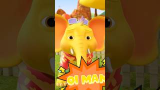 Hathi Raja Ne Kela Khaya Elephant Video हाथी राजा ने केला खाया shorts hindicartoon animalsong [upl. by Atinat]