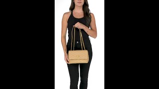 Tory Burch Kira Chevron Small Convertible Shoulder Bag SKU 9947212 [upl. by Hamas]