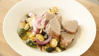 Pork Tenderloin with Roasted Fall Vegetables  Everyday Food with Sarah Carey [upl. by Rengaw]